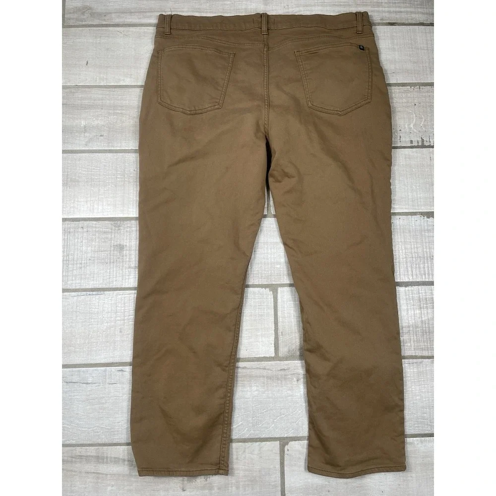 Banana Republic Mens Stretch 5‎ Pocket Pant Cotton Spandex Dark Tan 40x30(27)